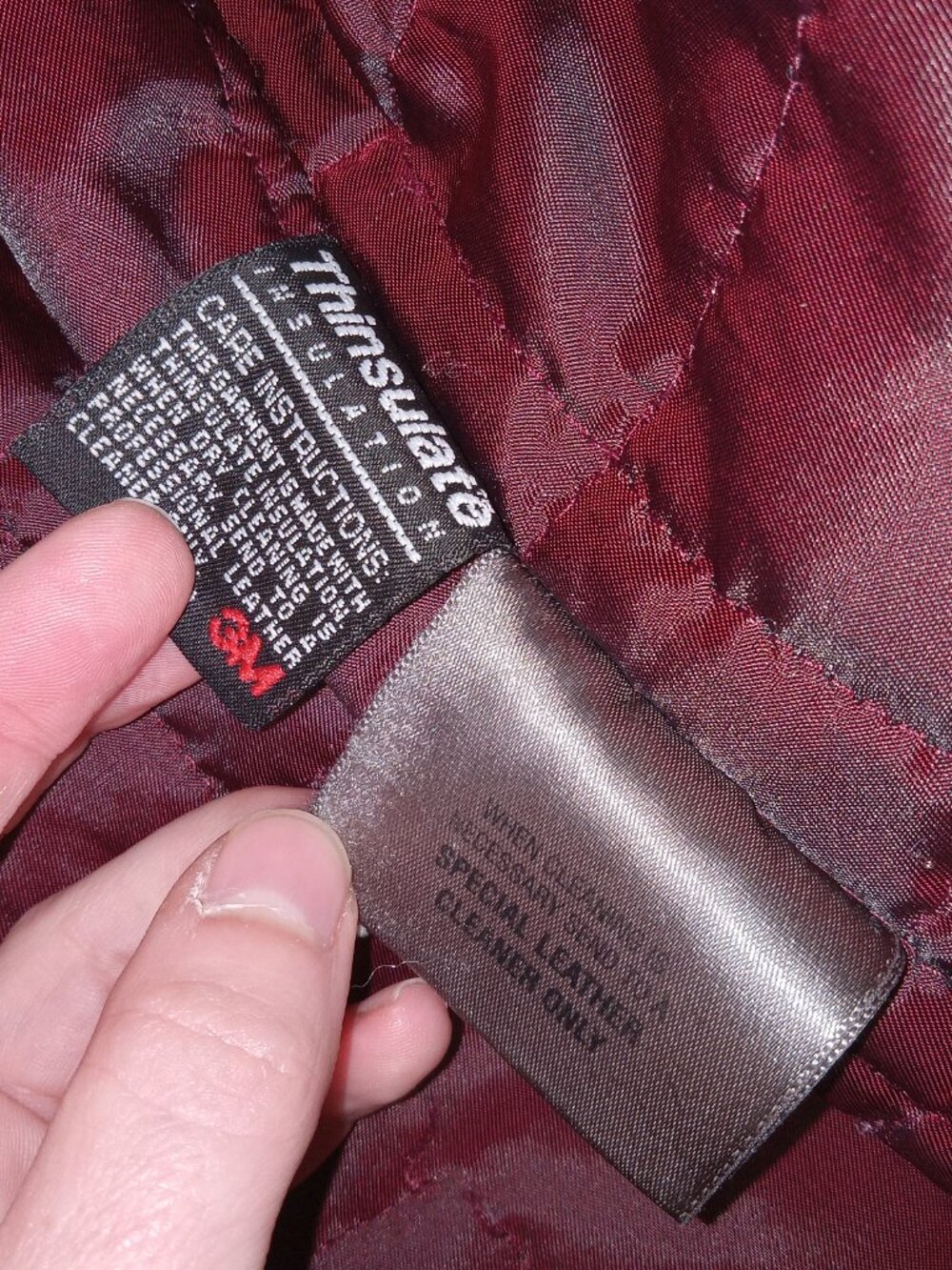 Wilsons Leather Womens L Black Leather Belted Jacket Thinsulate Liner Vintage - Picture 12 of 16